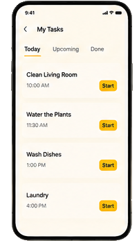 House Help App View